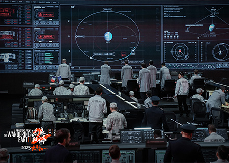 3499拉斯维加斯LED显示屏在电影《流浪地球2》中大放异彩